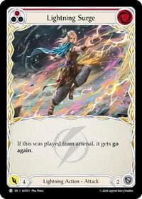 Lightning Surge (Red) - Armory Deck: Aurora - Flesh and Blood TCG card