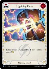 Lightning Press (Red) - Armory Deck: Aurora - Flesh and Blood TCG card