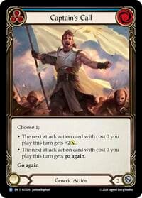 Captain's Call (Blue) - Armory Deck: Aurora - Flesh and Blood TCG card