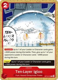 Ten-Layer Igloo - Royal Blood Release Event Cards - One Piece Card Game card