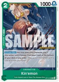 Kin'emon (026) - Royal Blood Release Event Cards - One Piece Card Game card