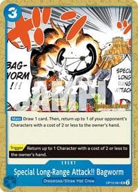 Special Long-Range Attack!! Bagworm - Royal Blood Release Event Cards - One Piece Card Game card