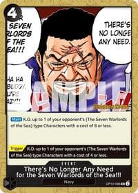 There's No Longer Any Need for the Seven Warlords of the Sea!!! - Royal Blood Release Event Cards - One Piece Card Game card