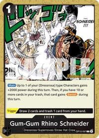 Gum-Gum Rhino Schneider - Royal Blood Release Event Cards - One Piece Card Game card
