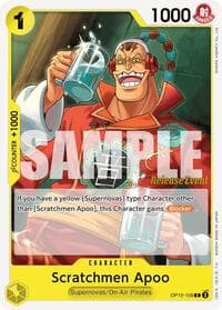 Scratchmen Apoo - Royal Blood Release Event Cards - One Piece Card Game card