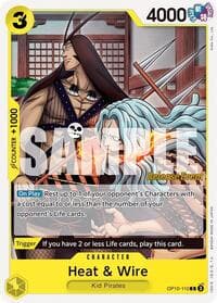 Heat & Wire - Royal Blood Release Event Cards - One Piece Card Game card