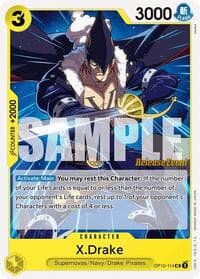 X.Drake - Royal Blood Release Event Cards - One Piece Card Game card
