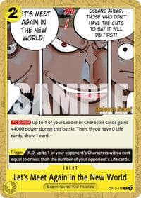 Let's Meet Again in the New World - Royal Blood Release Event Cards - One Piece Card Game card