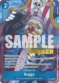 Buggy (OP10 Release Event Winner) - One Piece Promotion Cards - One Piece Card Game card