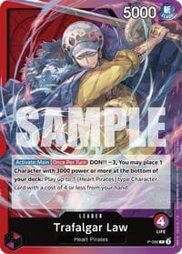 Trafalgar Law (OP10 Release Event) - One Piece Promotion Cards - One Piece Card Game card