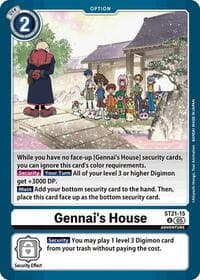 Gennai's House - Starter Deck 21: Hero of Hope - Digimon Card Game card