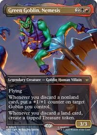 Green Goblin, Nemesis (Borderless) - Marvel's Spider-Man: Eternal-Legal - Magic: The Gathering card