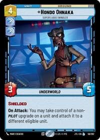 Hondo Ohnaka - Superfluous Swindler - Jump to Lightspeed - Star Wars: Unlimited card
