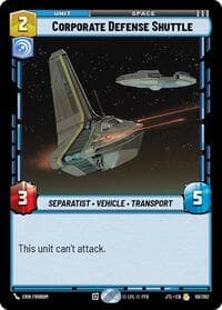 Corporate Defense Shuttle - Jump to Lightspeed - Star Wars: Unlimited card