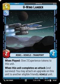 U-Wing Lander - Jump to Lightspeed - Star Wars: Unlimited card