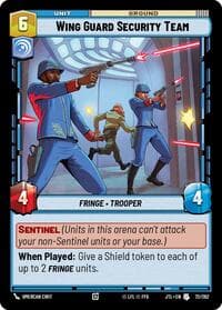 Wing Guard Security Team - Jump to Lightspeed - Star Wars: Unlimited card