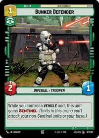 Bunker Defender - Jump to Lightspeed - Star Wars: Unlimited card