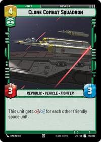 Clone Combat Squadron - Jump to Lightspeed - Star Wars: Unlimited card