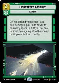 Lightspeed Assault - Jump to Lightspeed - Star Wars: Unlimited card