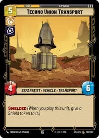 Techno Union Transport - Jump to Lightspeed - Star Wars: Unlimited card
