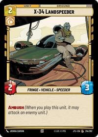 X-34 Landspeeder - Jump to Lightspeed - Star Wars: Unlimited card