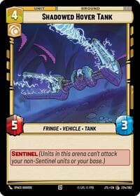 Shadowed Hover Tank - Jump to Lightspeed - Star Wars: Unlimited card