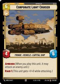 Corporate Light Cruiser - Jump to Lightspeed - Star Wars: Unlimited card