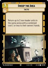 Sweep the Area - Jump to Lightspeed - Star Wars: Unlimited card
