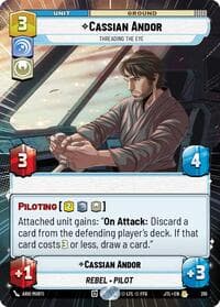Cassian Andor - Threading the Eye (Hyperspace) - Jump to Lightspeed - Star Wars: Unlimited card