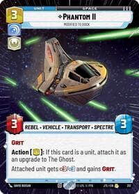 Phantom II - Modified to Dock (Hyperspace) - Jump to Lightspeed - Star Wars: Unlimited card