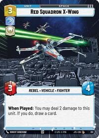 Red Squadron X-Wing (Hyperspace) - Jump to Lightspeed - Star Wars: Unlimited card