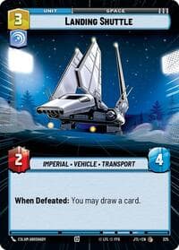 Landing Shuttle (Hyperspace) - Jump to Lightspeed - Star Wars: Unlimited card