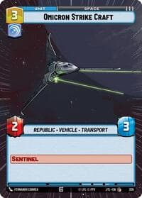 Omicron Strike Craft (Hyperspace) - Jump to Lightspeed - Star Wars: Unlimited card