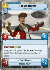 Trace Martez - Trusting Sister (Hyperspace) - Jump to Lightspeed - Star Wars: Unlimited card