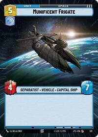 Munificent Frigate (Hyperspace) - Jump to Lightspeed - Star Wars: Unlimited card