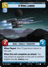 U-Wing Lander (Hyperspace) - Jump to Lightspeed - Star Wars: Unlimited card