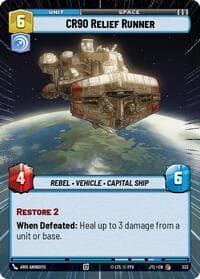 CR90 Relief Runner (Hyperspace) - Jump to Lightspeed - Star Wars: Unlimited card