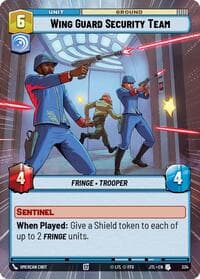 Wing Guard Security Team (Hyperspace) - Jump to Lightspeed - Star Wars: Unlimited card