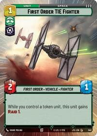 First Order TIE Fighter (Hyperspace) - Jump to Lightspeed - Star Wars: Unlimited card