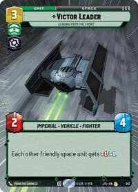 Victor Leader - Leading from the Front (Hyperspace) - Jump to Lightspeed - Star Wars: Unlimited card