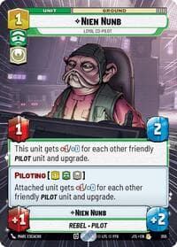 Nien Nunb - Loyal Co-Pilot (Hyperspace) - Jump to Lightspeed - Star Wars: Unlimited card