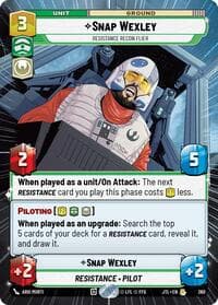 Snap Wexley - Resistance Recon Flier (Hyperspace) - Jump to Lightspeed - Star Wars: Unlimited card