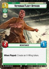 Veteran Fleet Officer (Hyperspace) - Jump to Lightspeed - Star Wars: Unlimited card