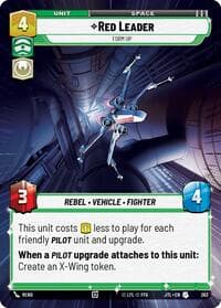 Red Leader - Form Up (Hyperspace) - Jump to Lightspeed - Star Wars: Unlimited card