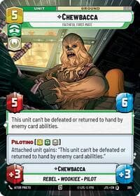Chewbacca - Faithful First Mate (Hyperspace) - Jump to Lightspeed - Star Wars: Unlimited card