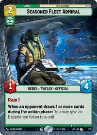 Seasoned Fleet Admiral (Hyperspace) - Jump to Lightspeed - Star Wars: Unlimited card