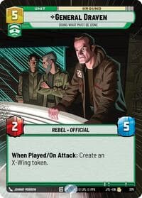 General Draven - Doing What Must Be Done (Hyperspace) - Jump to Lightspeed - Star Wars: Unlimited card