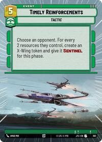 Timely Reinforcements (Hyperspace) - Jump to Lightspeed - Star Wars: Unlimited card
