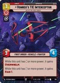 Vonreg's TIE Interceptor - Ace of the First Order (Hyperspace) - Jump to Lightspeed - Star Wars: Unlimited card