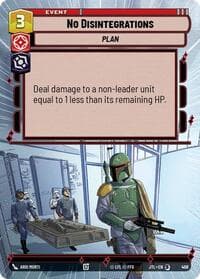 No Disintegrations (Hyperspace) - Jump to Lightspeed - Star Wars: Unlimited card